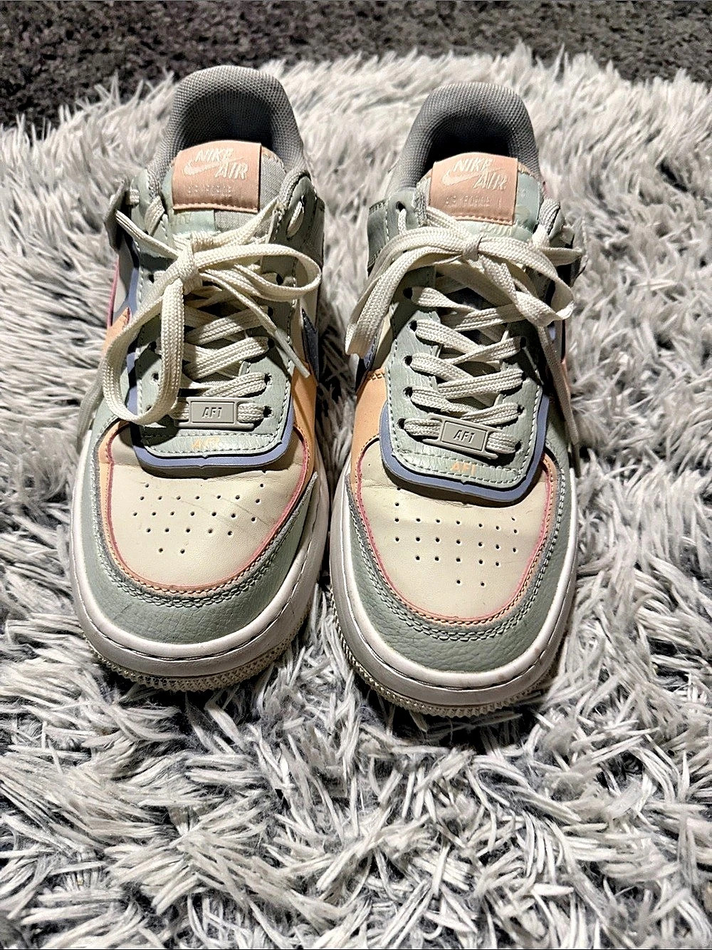 Nike Air Force 1 Women's Sneakers Gray & Pink US 8.5